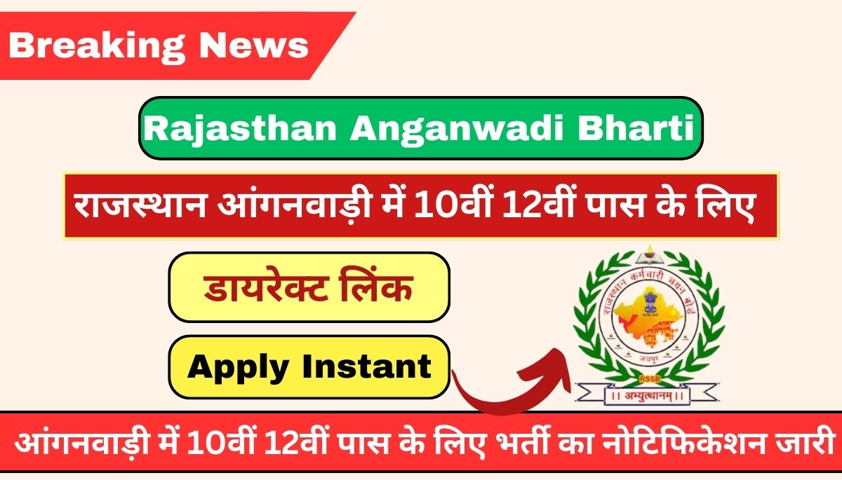 Rajasthan Anganwadi Bharti 2026