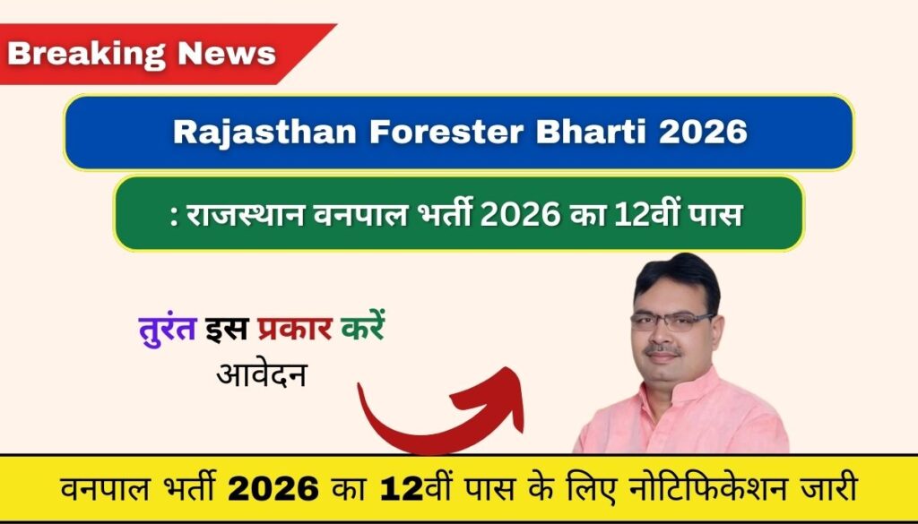 Rajasthan Forester Bharti 2026