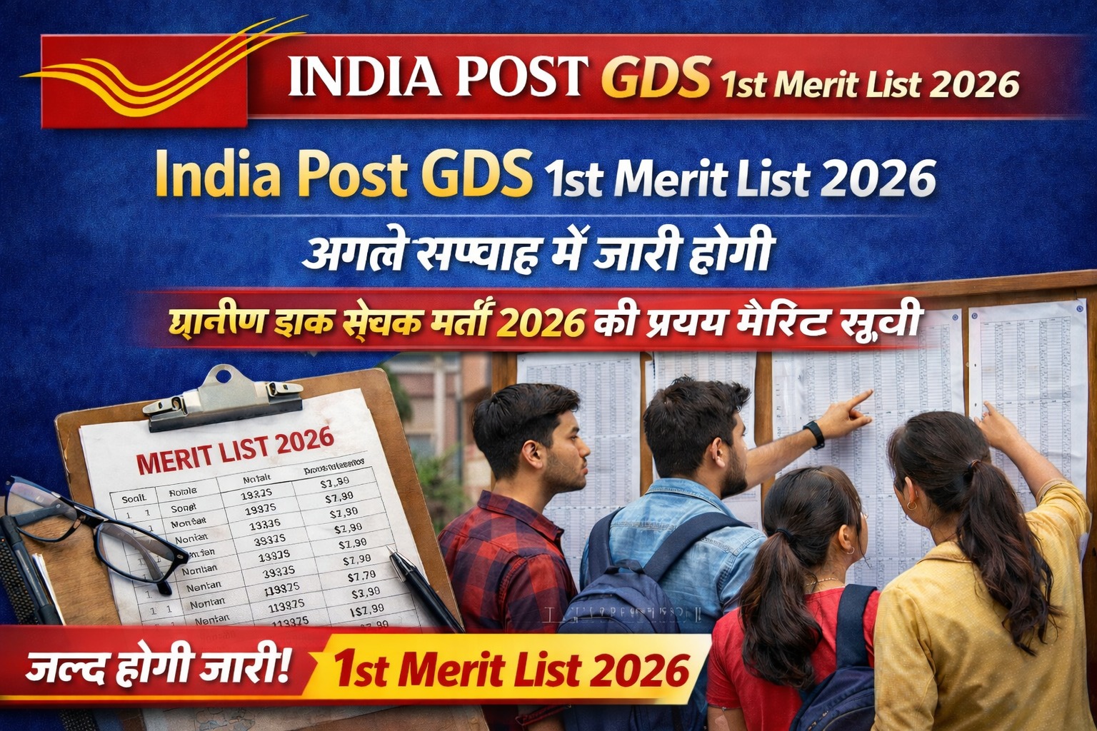 India Post GDS 1st Merit List 2026