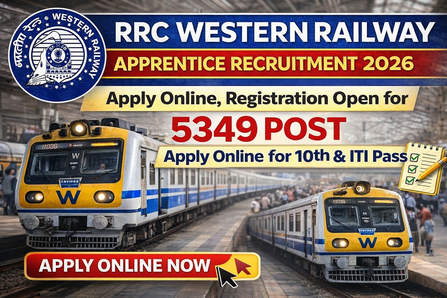 RRC Western Railway Apprentice Bharti 2026 