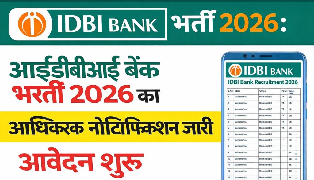 IDBI Bank Bharti 2026