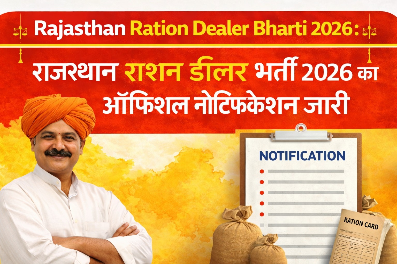 Rajasthan Ration Dealer Bharti 2026